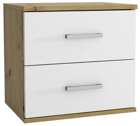 Nočný stolík Goda II 2S artisan/biely