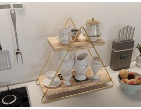 Policový organizér 35x40 cm zlatá