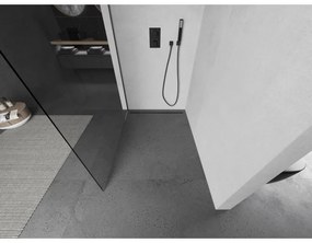 Mexen Kioto L, sprchová zástena Walk-In 110 x 200 cm, 8mm číre sklo, grafitový profil, 800-110-103-66-00