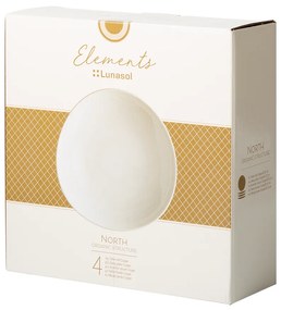 Tanier hlboký Coupe 25 cm set 4 ks - Elements North Organic Structure - 492548