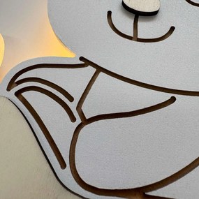 SENTOP | LED lampa Medveď v lietadle – Detské nočné svetlo na stenu | SENTOP LED0592