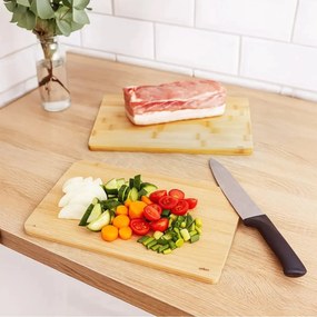 Orion Set 4 ks bambusových dosiek v praktickom stojane