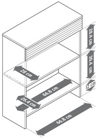 Konzolový stolík so zásuvkou