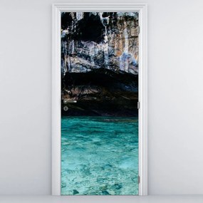Fototapeta na dvere - Voda a Skaly (95x205cm)
