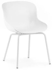 Stolička Hyg Chair – biela/oceľ
