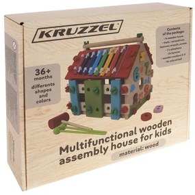 Multifunkčný drevený domček Kruzzel 22564