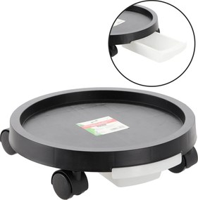 Podstavec pod kvetináč, okrúhly, na kolieskach, priemer 40 cm *7892