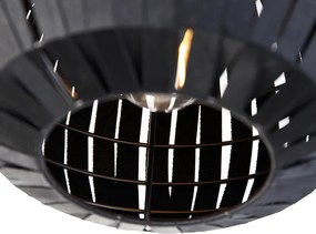 Moderné stropné svietidlo čierne 26 cm - Zoë