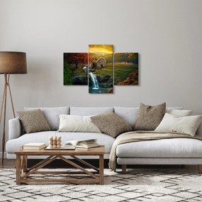 Obraz Chalupku v rozprávkovej krajine (90x60 cm)