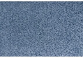 Modrá čalúnená dvojlôžková posteľ s roštom 200x200 cm Tina - Ropez