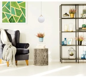 Luster na lanku FIRA 1xE27/60W/230V zlatá