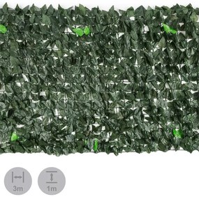 Blumfeldt Fency Dark Leaf, zástena, ochrana pred pozorovaním, ochrana pred vetrom, 300 x 100 cm, buk, tmavozelená