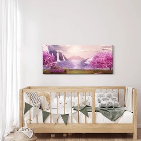 Obraz jazera (120x50 cm)