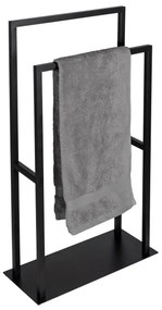 WENKO 26056100 - Stojan na uteráky RIVALTA 46x80 cm nerez/čierna
