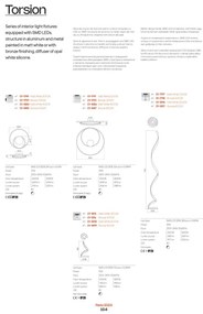 Redo 01-1794 - LED Stmievateľný luster na lanku TORSION LED/29W/230V bronz