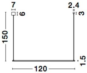 LED luster Elettra 120 zlaté