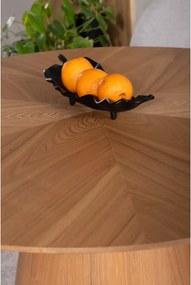 Okrúhly jedálenský stôl ANGEL 120x120 cm, dekor dub