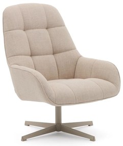 Béžové otočné kreslo Jaspe – Kave Home