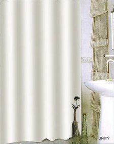 Erga Unity, sprchový záves 180x200cm, polyester, biela, ERG-08702