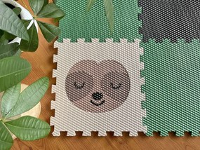 Penová podlaha na zem do detskej izby LEŇOCHOD A DÚHA 9 dielov