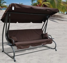 Záhradná hojdačka RAMIZ 8011 - hnedá