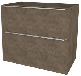 Mereo, Mereo Mailo, kúpeľňová skrinka 61 cm, chróm madlo, Multidecor, Betón Chicago tmavosivý, MER-CN590SBCS2