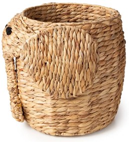 Detský kôš na hračky z vodného hyacintu v prírodnej farbe ø 30x35 cm Elephant – Compactor
