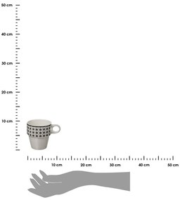 Porcelánový hrnček so stojanom Bohemia 260 ml sada 4ks
