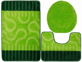 Sada kúpeľňových koberčekov RONDA zelená