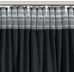 ZATEMŇOVACÍ ZÁVES NA PÁSKE DANI 140X250 CM ČIERNA