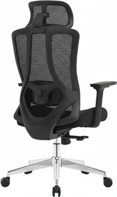 Kancelárska ergonomická stolička Neoseat TIYA — čierna, nosnosť 150 kg