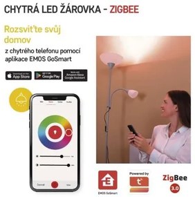 Inteligentná žiarovka GoSmart LED E27 9W 230V ZigBee RGB stmievateľná