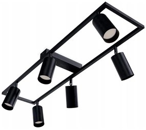 Bodové svietidlo 6xGU10/30W/230V čierne