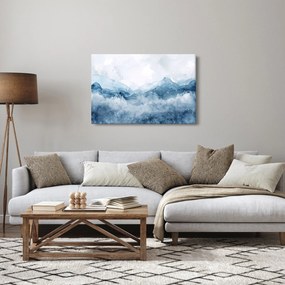 Obraz - Mraky a vlny, akvarel (90x60 cm)