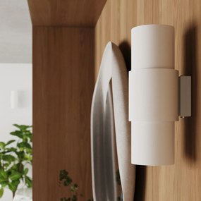 Stolná lampa Flash, 1x biele kovové tienidlo