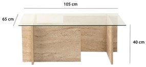 Konferenčný stolík Espadrile (travertín) . Vlastná spoľahlivá doprava až k Vám domov. 1102386