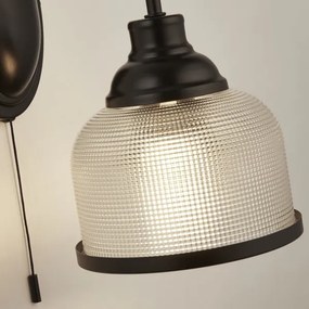 Searchlight 2671-1BK - Nástenná lampa BISTRO 1xE27/60W/230V čierna