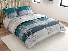 Obliečky z mikrovlákna LUXURY tyrkysové Rozmer obliečky: 2 ks 70 x 90 cm | 200 x 220 cm