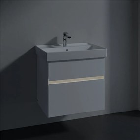 VILLEROY &amp; BOCH Collaro závesná skrinka pod umývadlo, 2 zásuvky, s LED osvetlením, 604 x 444 x 546 mm, White Matt, C009B0MS