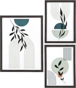 Čierne rámčeky v súprave 3 ks na stenu 30x40 cm Aspen – House Nordic