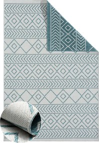 Kusový koberec Leni cream – na von aj na doma, 160x230, modrá, chodba / predsieň, My Flair