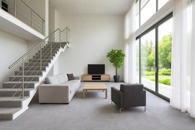 Vopi, Koberec metráž Apollo Soft šedý - neúčtujeme odrezky z role, na mieru, šíře 1,33m,1m,2m,3m,4m,na mieru, neúčtujeme odrezky, šedá, ab (mriežka), chodba / predsieň