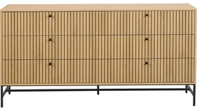 Komoda v dekore duba v prírodnej farbe 158x80x40 cm Albany – Actona