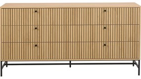 Komoda v dekore duba v prírodnej farbe 158x80x40 cm Albany – Actona