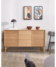 Komoda v dubovom dekore Kave Home Lenon