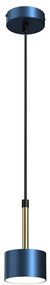 Luster na lanku ARENA 1xGX53/11W/230V modrá/zlatá