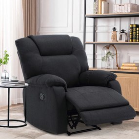 Autronic - TV a relaxační křeslo, manuální polohování, potah šedá látka - TV-4088 GREY2