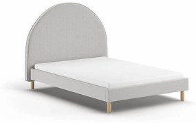 Detská posteľ loony 140 x 200 cm sivá MUZZA