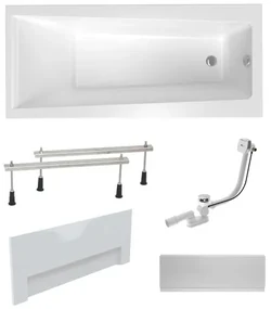 Obdĺžniková vaňa Laguna Idea Plus 170x75 cm akrylát ľavá aj pravá SIKOID1700APNP