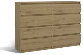 Komoda Musecalo 7 140 (dub artisan). Akcia -22%. Vlastná spoľahlivá doprava až k Vám domov. 1132830